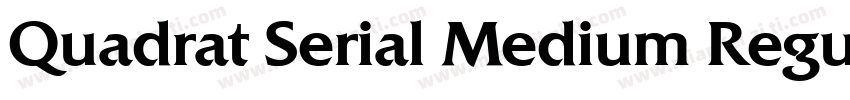 Quadrat Serial Medium Regular字体转换